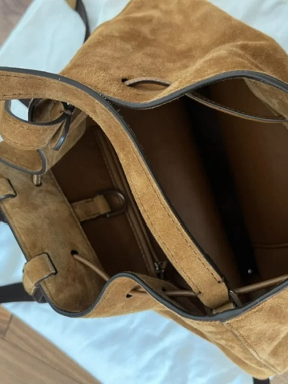 The Row Suede Backpack 9